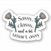 Ordinateur portable Sarcastic Sassy | Sticker Die- (Devant)