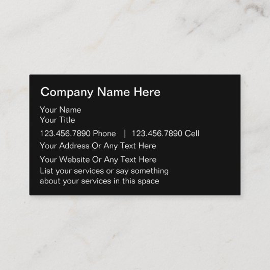 Ordinateurs Cartes de visite (Dos)