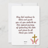 Ordination Anniversary Feestdagenkaart (Achterkant)