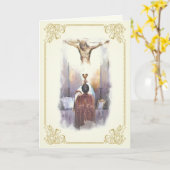 Ordination du prêtre catholique Carte de Jésus rel (Fleur jaune)