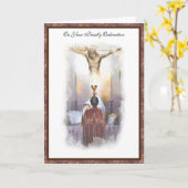 Ordination du prêtre catholique Carte de Jésus rel (Fleur jaune)