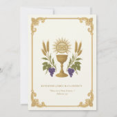 Ordination du prêtre catholique Invitation (Dos)