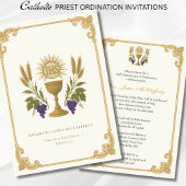 Ordination du prêtre catholique Invitation