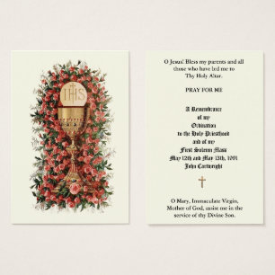 ORDINATION DU PRIÊTRE CATHOLIQUE CARTES SAINES ANN