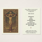 ORDINATION DU PRIÊTRE CATHOLIQUE CARTES SAINES ANN (Devant & derrière)