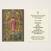 ORDINATION DU PRIÊTRE CATHOLIQUE CARTES SAINES ANN (Devant & derrière)