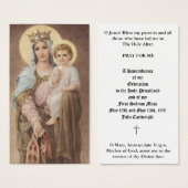 ORDINATION DU PRIÊTRE CATHOLIQUE CARTES SAINES ANN (Devant & derrière)