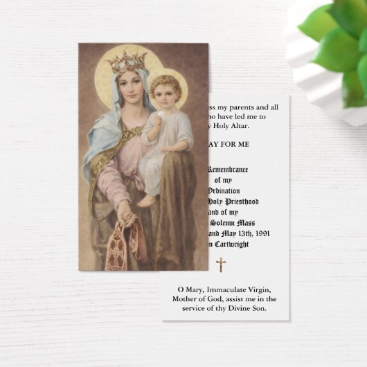 ORDINATION DU PRIÊTRE CATHOLIQUE CARTES SAINES ANN (Bureau)