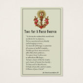 ORDINATION DU PRIÊTRE CATHOLIQUE CARTES SAINES ANN (Devant)