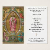 ORDINATION DU PRIÊTRE CATHOLIQUE CARTES SAINES ANN (Devant & derrière)