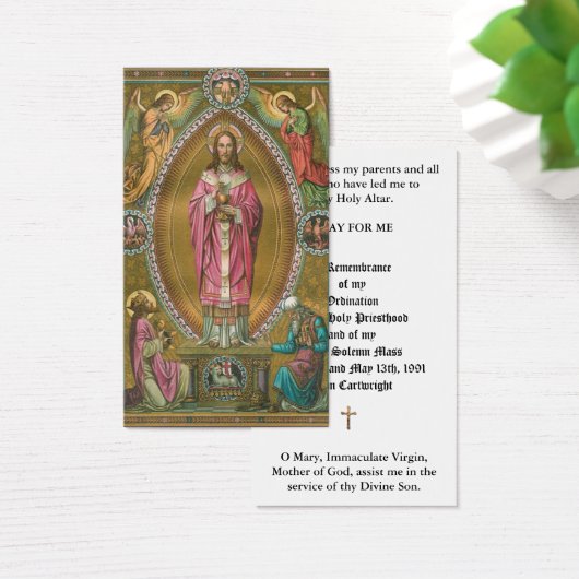 ORDINATION DU PRIÊTRE CATHOLIQUE CARTES SAINES ANN (Bureau)