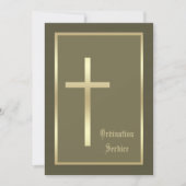 Ordination Eglise Invitation croisée Invitation (Devant)