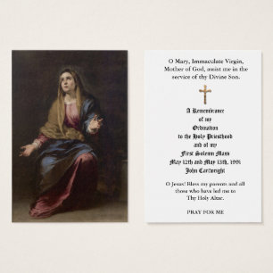 ORDINATION PRIVÉE ANNIVERSAIRE CARTES SAINES