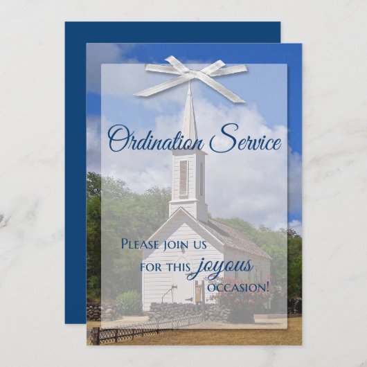 Ordination Uitnodiging (Voorkant / Achterkant)