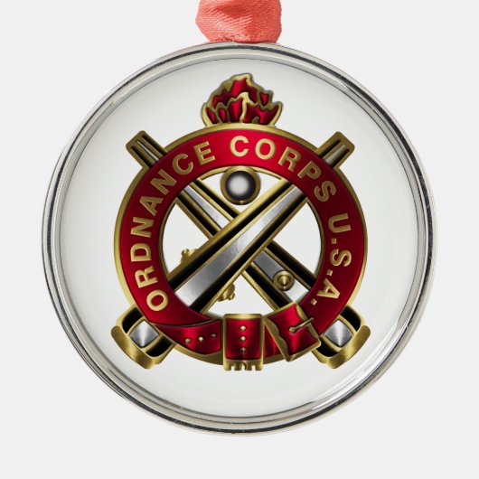 Ordnance Corps Metalen Ornament (Voorkant)