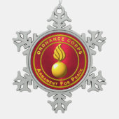 Ordnance Corps Snowflake Tin Sneeuwvlok Ornament (Voorkant)