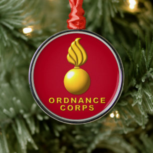 Ordnance Corps voor Kerstmis Metalen Ornament