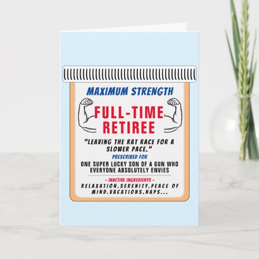 Ordonnance RX pour carte de retraite (Devant)