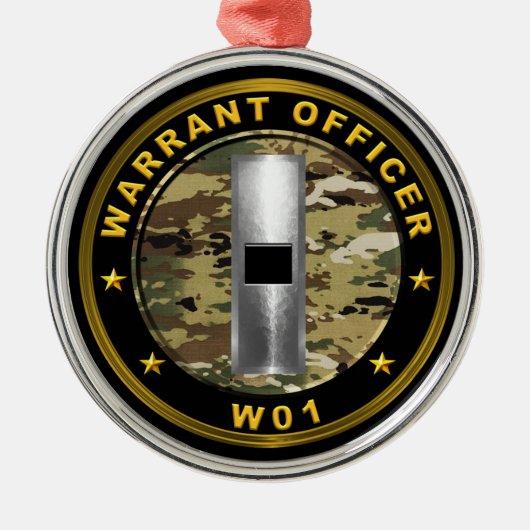 Ordonnateur één metalen ornament (Voorkant)