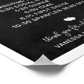 Ordre des événements Chalk affiche du mariage (Coin)