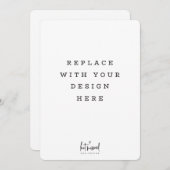 ORDRE D'IMPRESSION Carte 5 x 7 pouces Dicter les b (Devant / Derrière)