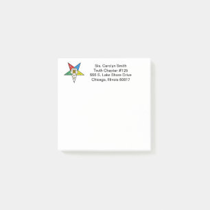 Ordre d'OES des notes de post-it faites sur