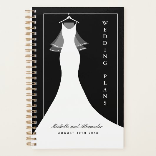 Ordre du jour wedding planner classique avec robe  (Devant)