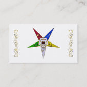 Ordre du profil/du carte de visite orientaux (Dos)