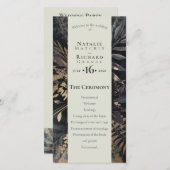 Ordre du service, programme Ardoise et Gris doré (Devant / Derrière)