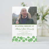 Ordre du service Programme de funérailles du trèfl (Debout devant)