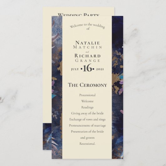 Ordre du service, programme Romantique (Devant / Derrière)