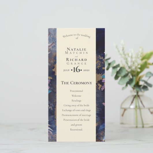 Ordre du service, programme Romantique (Debout devant)