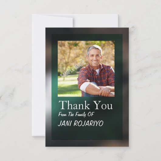 Ordre funèbre de carte de programme de service (Devant)