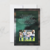 Ordre funèbre de carte de programme de service (Dos)