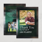 Ordre funèbre de carte de programme de service (Devant / Derrière)