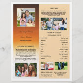 Ordre funéraire Carte du programme (Dos)