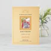 Ordre funéraire Carte du programme (Debout devant)