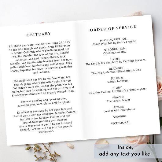 Ordre funéraire, Programme commémoratif floral