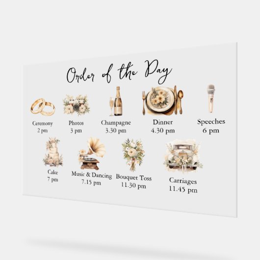 Ordre mariage des événements illustré (Angle)