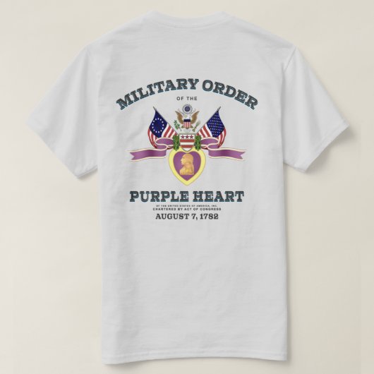 Ordre militaire du T-shirt du coeur pourpre (Design dos)