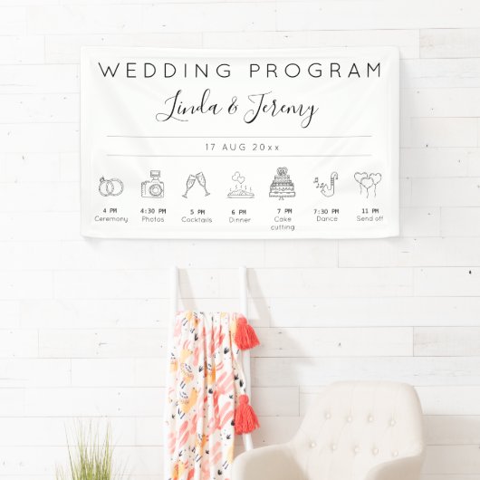 Ordre moderne des événements Bannière Modèle Maria (En situation)