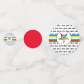 Ordre OES de l'Etoile Orientale Confetti (Devant)