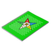 Ordre OES du Carnet Etoile Orientale (Côté gauche)