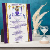 Ordre spécial, Plaque chrétienne avec poème de Kar (Côté)