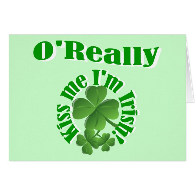 O'Really, nom de famille irlandais (Devant horizontal)