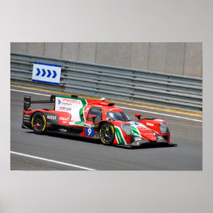 Oreca 07 Gibson no9 24 uur van Le Mans 2023 Poster
