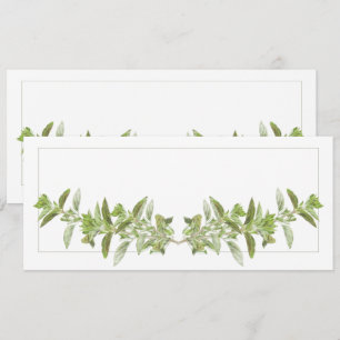 OREGANO 4x9.25 Carte plate / Horizontal