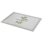 OREGANO FRAIS 15x11 Planche à découper en verre (Coin)