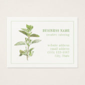 OREGANO FRAIS 3.5x2.5 Carte de visite (Devant)