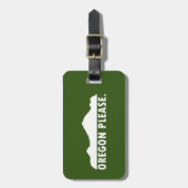 Oregon alsjeblieft bagagelabel (Voorkant verticaal)